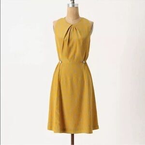 Anthropologie Girls From Savoy Take Action Silk  Dress